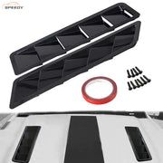 DURAFORCE Universal Car Hood Vent Louver Scoop Cover Air Flow Intake Fit For Ford Honda US
