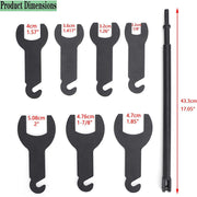 DURAFORCE 43300 Pneumatic Fan Clutch Wrench Removal Tool Kit Fit for Ford/GM/Chrysler/Jeep