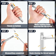 DURAFORCE Threading Tools 14mm Back Tap Thread Repair Tool For Spark Plug Fouled Threads