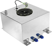 DURAFORCE 8 Gallon 30L Racing Drift Fuel Cell Tank with Sender Level Aluminum Sliver