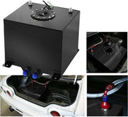 DURAFORCE 8 GALLON 30L STREET DRIFT FUEL CELL GAS TANK W/ SENDER LEVEL BLACK ALUMINUM