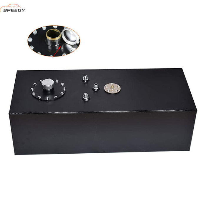 DURAFORCE 19 Gallon Aluminum Top Feed Fuel Cell Gas Tank+Cap+Level Sender 72L Black