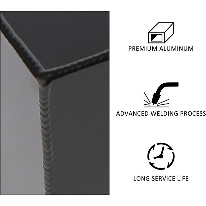 DURAFORCE 19 Gallon Aluminum Top Feed Fuel Cell Gas Tank+Cap+Level Sender 72L Black