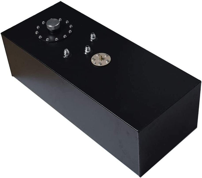 DURAFORCE 19 Gallon Aluminum Top Feed Fuel Cell Gas Tank+Cap+Level Sender 72L Black