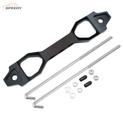 DURAFORCE Car Crossbar Battery Hold Down Bracket Holder Storage With J Hook Bolts 10 inch