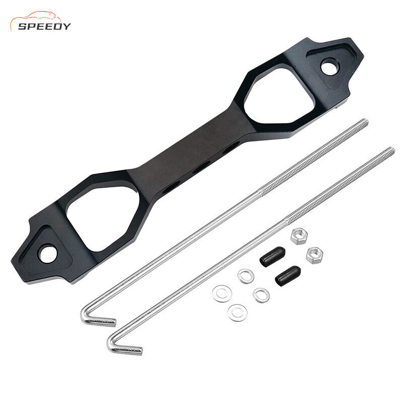 DURAFORCE Car Crossbar Battery Hold Down Bracket Holder Storage With J Hook Bolts 10 inch
