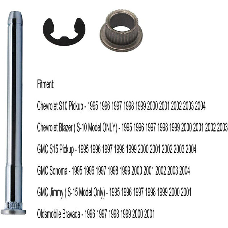 DURAFORCE Door Hinge Pin Bushing Kit 4 Sets 93356553 For 94-04 1994-2004 Chevy S10 GMC S15