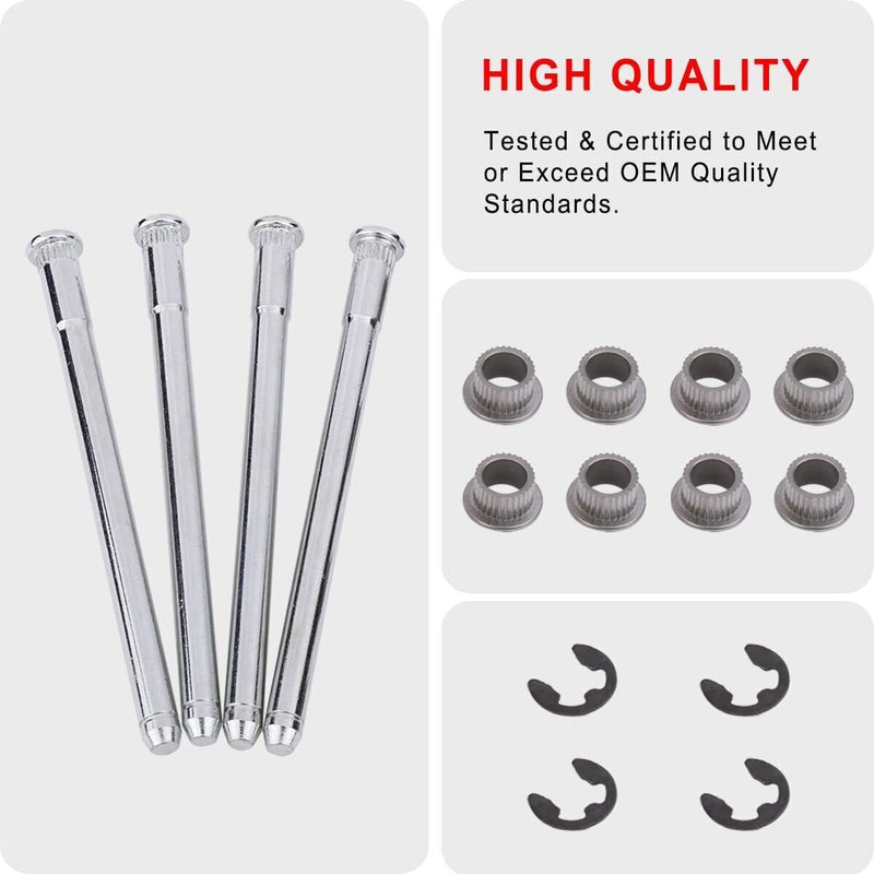 DURAFORCE Door Hinge Pins + Pin Bushing Kit For 88-02 Chevy GMC Fullsize Truck 2 Door 5.7L