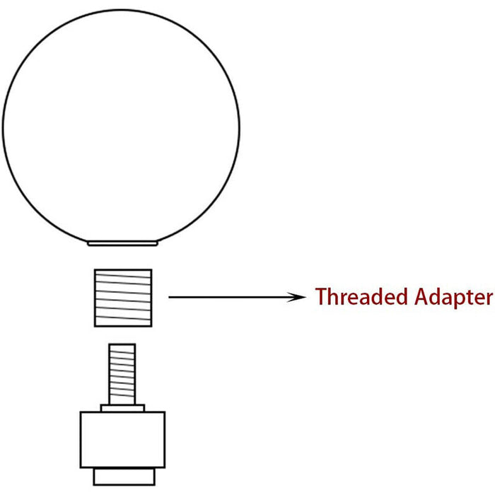 DURAFORCE Universal Car Carbon Fiber Gear Shift Knob Stick Shifter Lever Knob M8 M10 M12