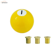 DURAFORCE Universal No.1 Billiard Ball Gear Shifter Black Round Shift Knob w/ 3 Adapters