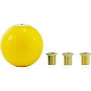 DURAFORCE Universal No.1 Billiard Ball Gear Shifter Black Round Shift Knob w/ 3 Adapters