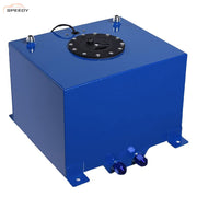 DURAFORCE 8 Gallon Universal Aluminum Racing/Drift Fuel Cell Tank + Level Sender Blue