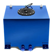 DURAFORCE 8 Gallon Universal Aluminum Racing/Drift Fuel Cell Tank + Level Sender Blue
