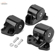 DURAFORCE Fit For 2 Bolt Engine Mount Kit Eg EH/DC D15/D16 B16/B18 Swap Motor Black