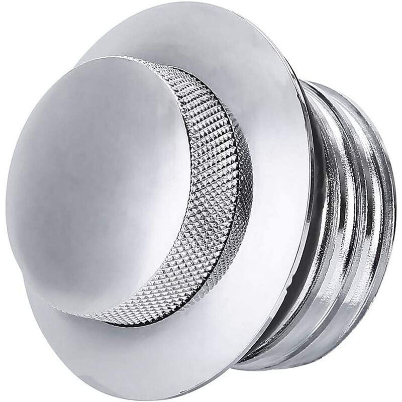 DURAFORCE Chrome Flush Pop Up Reservoir Gas Cap Vented Fuel Tank Fits For Harley Davidson
