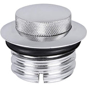 DURAFORCE Chrome Flush Pop Up Reservoir Gas Cap Vented Fuel Tank Fits For Harley Davidson