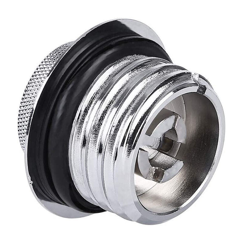 DURAFORCE Chrome Flush Pop Up Reservoir Gas Cap Vented Fuel Tank Fits For Harley Davidson