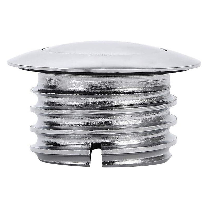 DURAFORCE Chrome Flush Pop Up Reservoir Gas Cap Vented Fuel Tank Fits For Harley Davidson