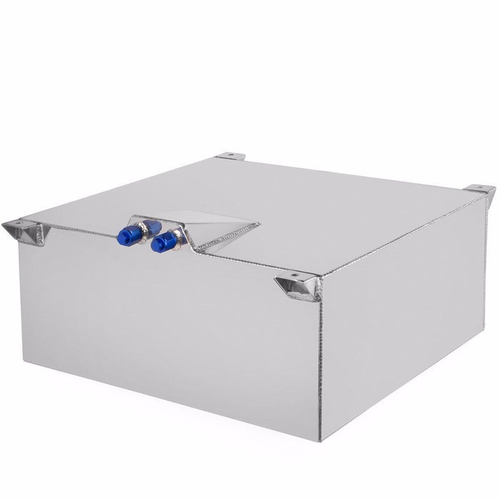 DURAFORCE 20 Gallon Lightweight Polished Aluminum Race Drift Fuel Cell Tank with Sensor