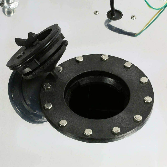 DURAFORCE 20 Gallon Lightweight Polished Aluminum Race Drift Fuel Cell Tank with Sensor