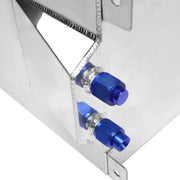DURAFORCE 20 Gallon Lightweight Polished Aluminum Race Drift Fuel Cell Tank with Sensor