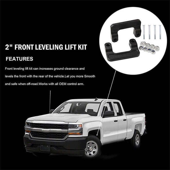 DURAFORCE 2" Leveling Kit Fit for 2007-2018 Chevy/GMC 1500 | 07-21 SUV - 1307 Black