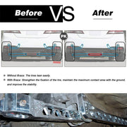 DURAFORCE Silver Rear Lower Control Arm Subframe Brace Tie Bar For Honda Civic 96-00 EK US