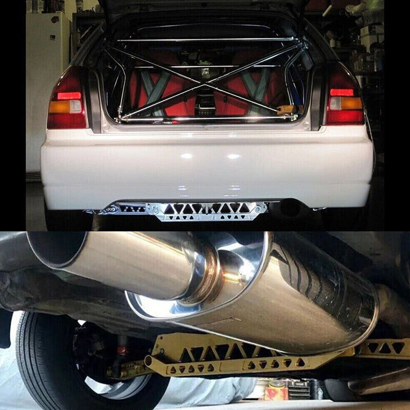DURAFORCE Silver Rear Lower Control Arm Subframe Brace Tie Bar For Honda Civic 96-00 EK US