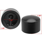 DURAFORCE 1 Pair Thick Cut Front Axle Cap Nut Covers For Harley Davidson Road king Special