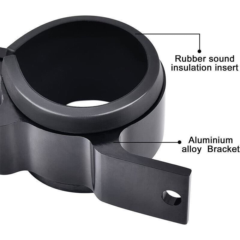 DURAFORCE Inline 100 Micron Fuel Filter 6AN 8AN 10AN Adapter 50MM+ Mount Bracket Universal