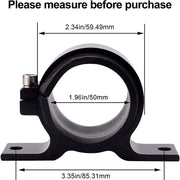 DURAFORCE Inline 100 Micron Fuel Filter 6AN 8AN 10AN Adapter 50MM+ Mount Bracket Universal