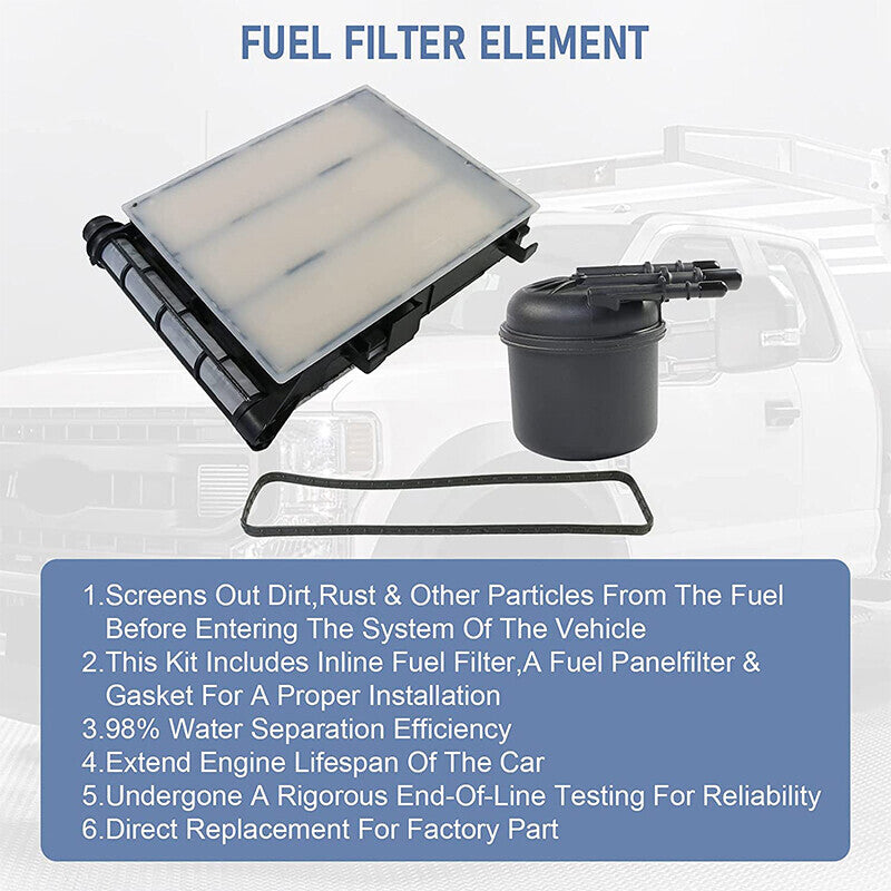 DURAFORCE 6.7 Powerstroke Fuel Filter Element Fit for Ford F250 F350 Super Duty 2017-20 US