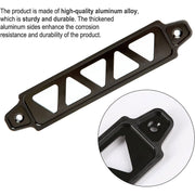 DURAFORCE Car Battery Tie Down Mount Bracket Brace Bar Universal Aluminum with Bolts Black