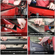 DURAFORCE Door Window Seal Belt Weatherstrip 4 Piece Fit For 1987-97 Ford F150 F250 F350