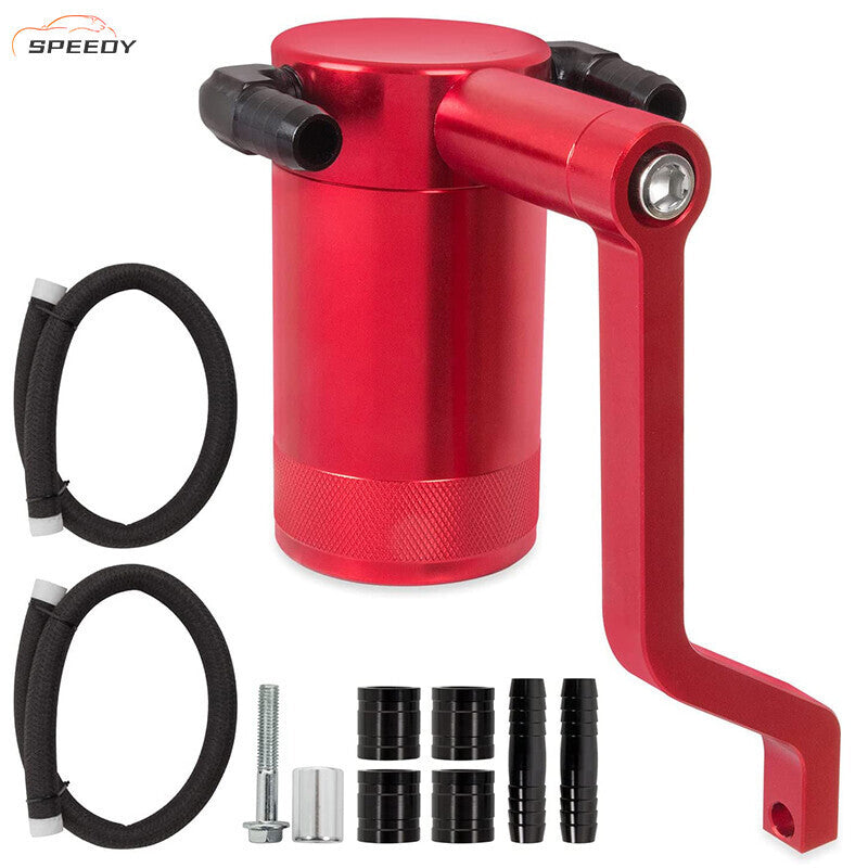 DURAFORCE Oil Catch Can Kit Z-Bracket Finish For 11-21 Dodge Challenger Chrysler 6.4L 6.4