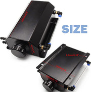 DURAFORCE Black Universal 2L Coolant Radiator Overflow Tank Expansion Reservoir Aluminum S