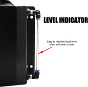 DURAFORCE Black Universal 2L Coolant Radiator Overflow Tank Expansion Reservoir Aluminum S