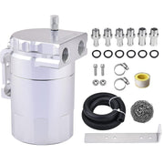 DURAFORCE Oil Catch Can Kit Reservoir Baffled Tank with Dipstick Universal Aluminum US