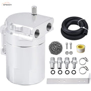 DURAFORCE Oil Catch Can Kit Reservoir Baffled Tank with Dipstick Universal Aluminum US