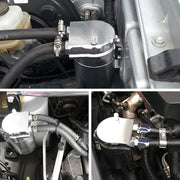 DURAFORCE Oil Catch Can Kit Reservoir Baffled Tank with Dipstick Universal Aluminum US