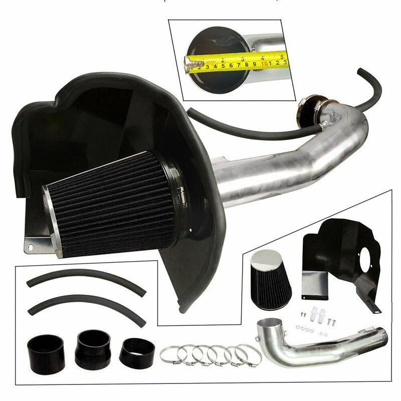 DURAFORCE Cold Air Intake Kit + Heat Shield For 2014-2019 Chevrolet GMC Cadillac 5.3L 6.2L