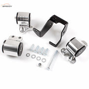 DURAFORCE Swap Engine Motor Mount Kit 3Bolt Chrome 65A Fit For 96-00 Civic EK B16 B20 B SL
