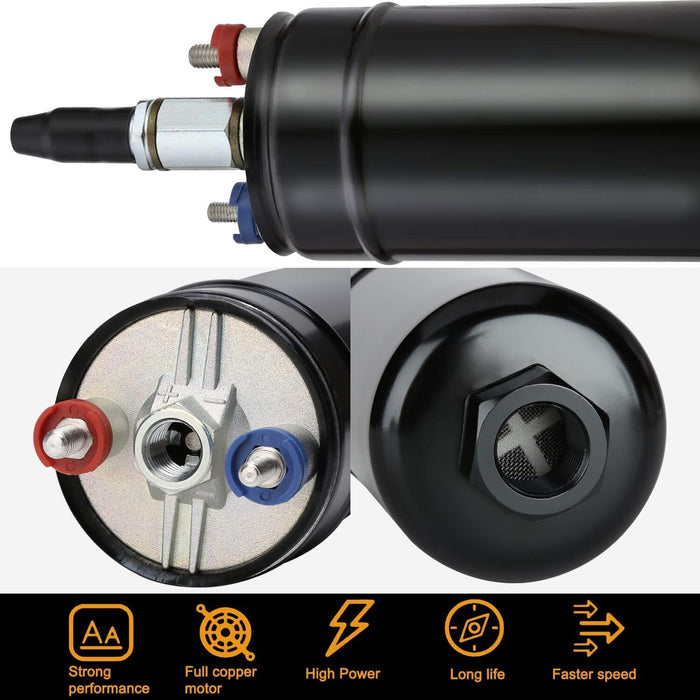 DURAFORCE 300LPH Universal External Inline Electric High Pressure Fuel Pump E85 0580254044