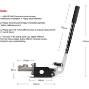 DURAFORCE Universal Hydraulic Handbrake Drift Hydro E-Brake Racing Long Level Gear Black