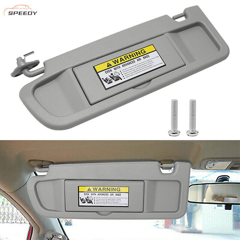 DURAFORCE Left Driver Side Sun Visor for Honda Civic 2006-2011 Light Gray 83280-SNA-A01ZC