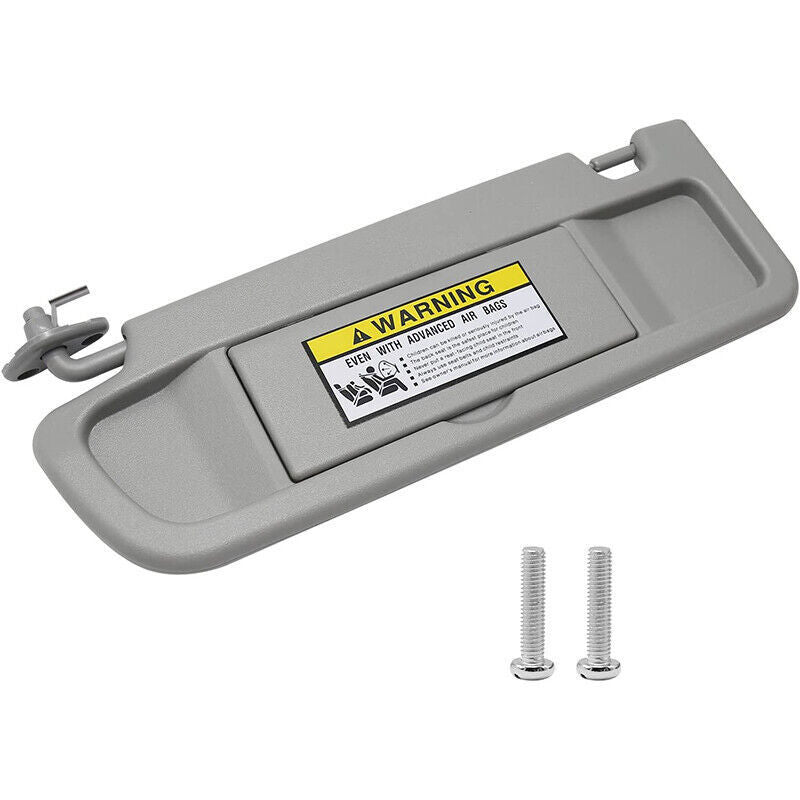 DURAFORCE Left Driver Side Sun Visor for Honda Civic 2006-2011 Light Gray 83280-SNA-A01ZC