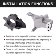 DURAFORCE Turbo Pedestal+Bolts & Housing Fit For 1999-03 Ford Powerstroke Diesel 7.3L