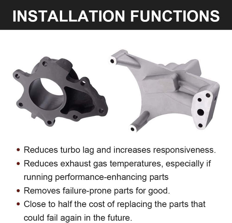 DURAFORCE Turbo Pedestal+Bolts & Housing Fit For 1999-03 Ford Powerstroke Diesel 7.3L
