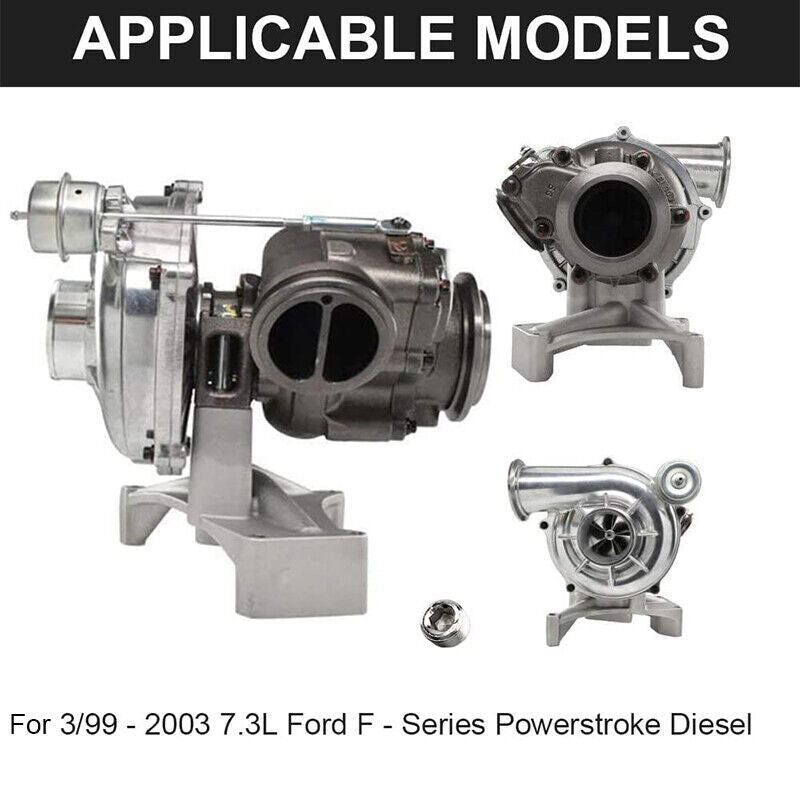 DURAFORCE Turbo Pedestal+Bolts & Housing Fit For 1999-03 Ford Powerstroke Diesel 7.3L