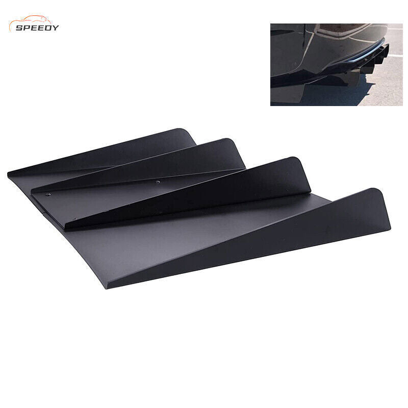 DURAFORCE For New Edge Ford Mustang 4 Shark Fins Car Rear Bumper Lip Diffuser Splitter US